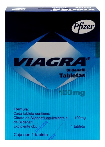 Viagra Sildenafil 100mg 1 Tableta Recubierta 