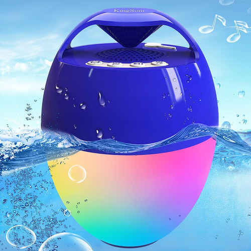 Altavoz Portátil Bluetooth Para Piscina, Altavoz De Bañera D Color Color: Azul 110v