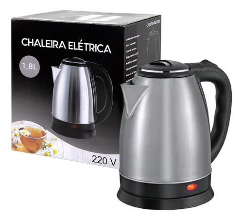 Chaleira Elétrica 1,8l Aço Inox 220v