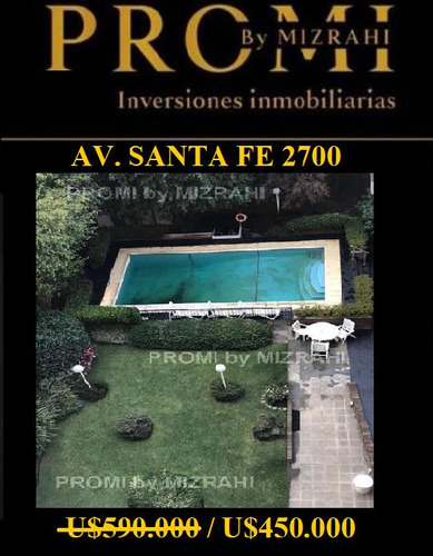 Av Santa Fe Al 2700 Y Laprida Exclusivo Semipiso De 180m2 - Recoleta