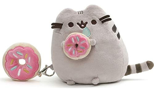 Gund Pusheen Con Donut Y  Donut Clip Felpa Gato De Peluc