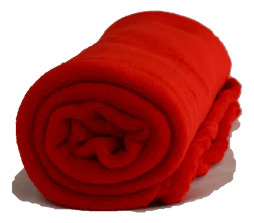 Manta Cobertor Microfibra Casal Cor Vermelho