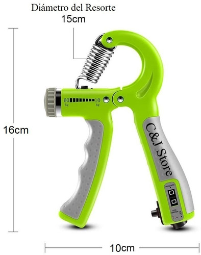 Imagen 5 de 10 de Hand Grips Con Regulador Ejercita Manos Y Antebrazos Oferta