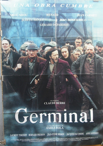 Afiche Original De La Película Germinal Dir.: Claude Berry