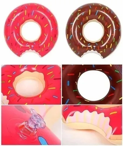 Flotador Inflable Diseño Donut  90cm Piscina Inflables 