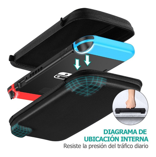 Kit De Accesorios Para Nintendo Switch 16 En 1 Con Funda
