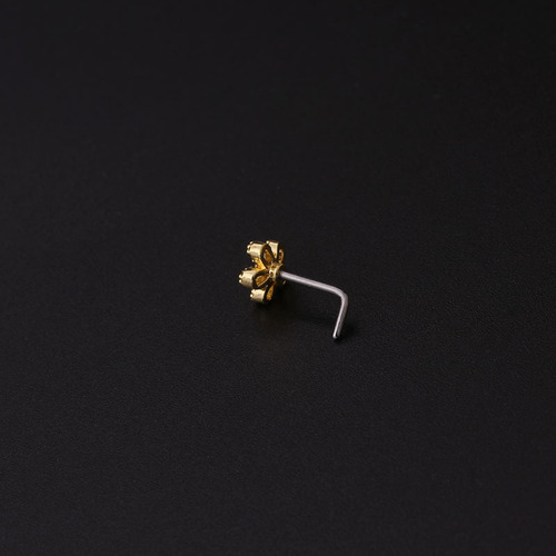 Tornillo Nariz Acero Inoxidable Dorado 11 Estilo 20gl