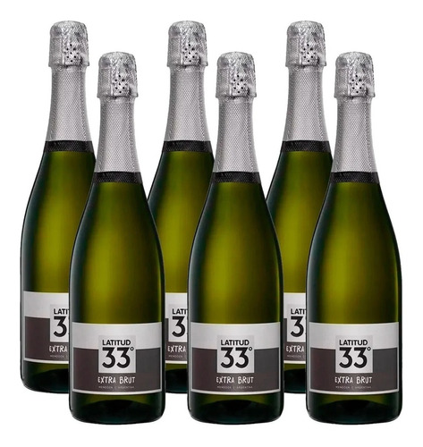 Champagne Chandon Latitud 33 Extra Brut Espumante 750 Ml X 6