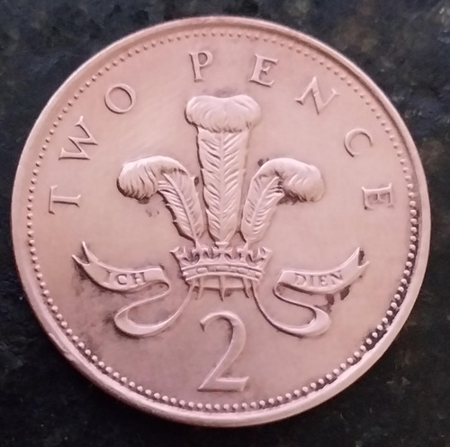 Moeda Reino Unido 2 Pence 1994 Isabel 2 Bronze Linda 126-247 (Usado)