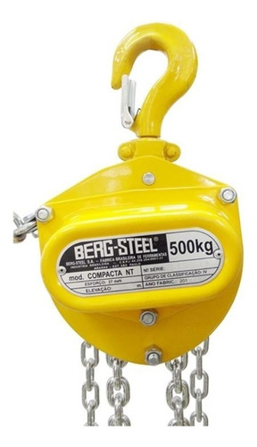 Talha Manual 0,5 Ton X 3 Metros Compacta 523-nt Berg Steel