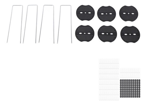 Paquete De 100 Piezas De Césped Galvanizado De 6 Pulgadas