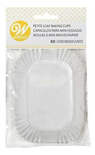 Wilton Petite Loaf Copas Para Hornear, Blanco (415