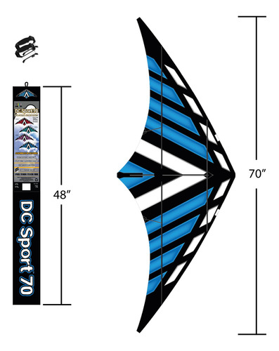 Cometa De Acrobacias Windnsun Dc Sport 70 Nylon Delta De