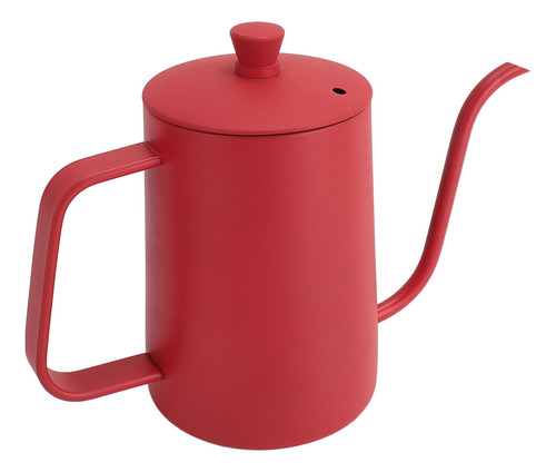 Cafetera De Acero Inoxidable De Gran Capacidad Con Rojo