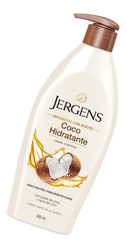 Jergens Crema Corporal Coco Hidratante Piel X 400ml Local