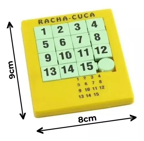 Kit 20 Quebra Cabeça Racha Cuca Letras e Números Lembrancinhas Presentes -  Dupari