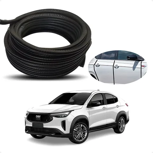 Borracha Protetor Borda Porta Fiat Fastback 10mt Universal