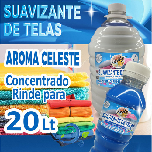 Suavizante Ropa Aroma Celeste Rinde Para 20 Lt Plim46c20