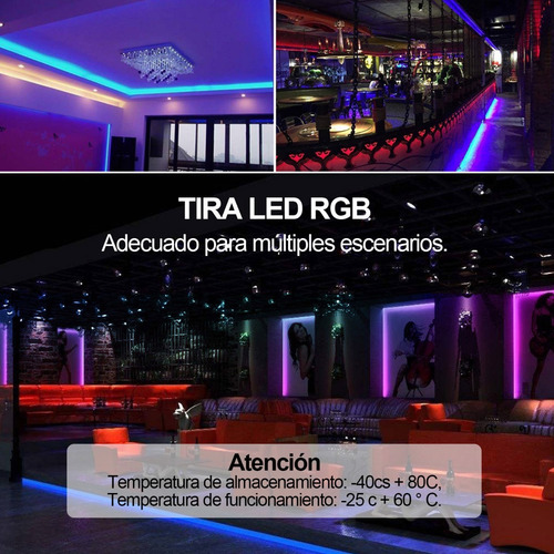 Led Strip Rgb Kit 5 Metros Waterproof With Remote Control