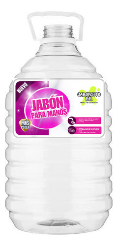 Jabón Líquido Para Manos Antibacterial Aroma Manzana 5 Lts