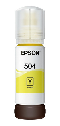 Botella Tinta Epson T504 Original Amarillo 70 Ml T504420 !