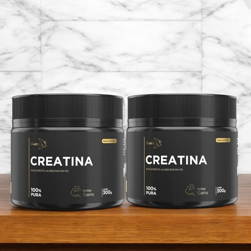 Kit 2 Creatina Monohidratada 300g Qualynutri Total 600g
