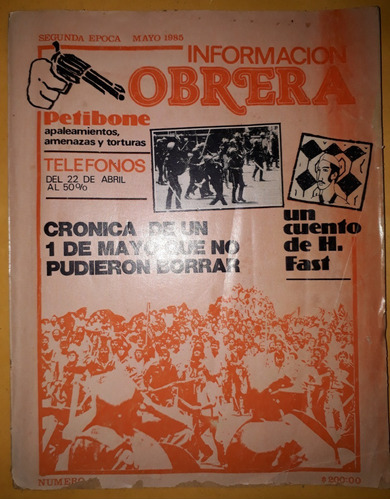 Revista Información Obrera,80 P. 1985, P. Taibo Il Y Otros