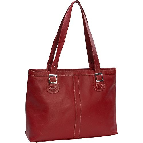 Piel Leather Ladies Laptop Bolsa Rojo 2761