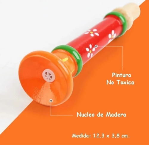 Set De 8 Instrumentos Musicales Juguete De Madera Montessori