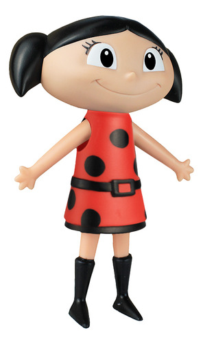 Boneca O Show Da Luna Joaninha Luna Articulada Vinil 20cm