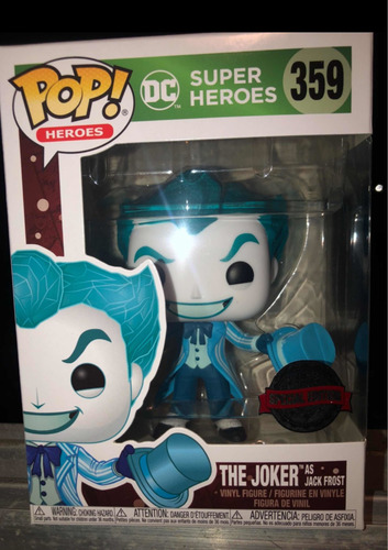 Funko Pop !!batman Joker Jack Frost Holiday#359 Original