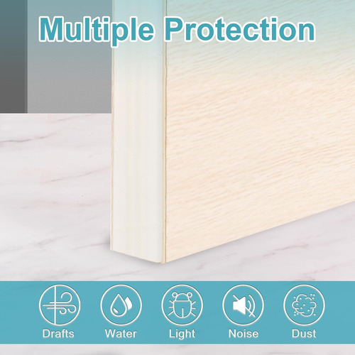 Weather Stripping Door Seal, 9.8 Pies Self-adhesive Pu Foam