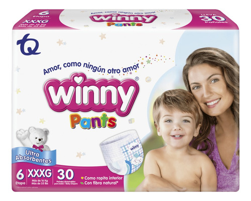 Pañal Winny Pants Etapa 6paquete X 30 - Und Género Sin género Tamaño Extra extra grande (XXG)