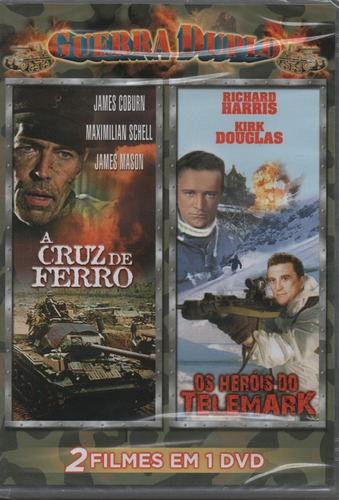 Dvd Guerra Duplo A Cruz De Ferro / Os Heróis Do Telemark