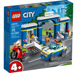 Lego Cidade 60370 Perseguição Na Delegacia De Polícia 4+