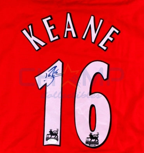 Jersey Firmado Roy Keane Manchester United Autografo 2002-04