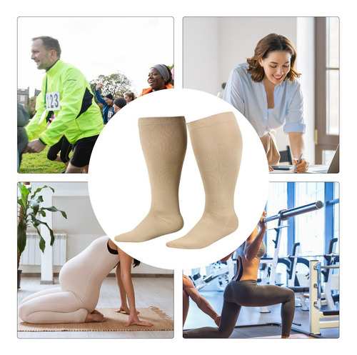 Calcetines De Compresión Para Mujer Pantorrilla Ancha Calcet