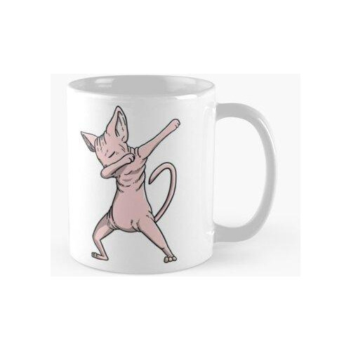 Taza Divertido Dabbing Sphynx Cat Calidad Premium