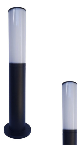 Baliza Aluminio Exterior Mf50/20 Visor 20cm Redondo Negro