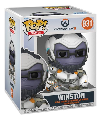 Overwatch 2 Winston Pop! Figura #931 -premium - Vinilo