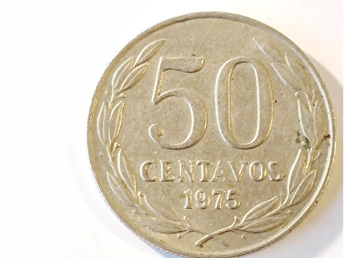 Moneda Chile 50 Centavos 1975(x109-x1094