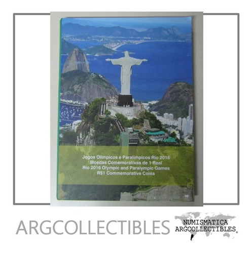 Brasil Album Lleno Monedas Encapsuladas Rio 2016 S/circular