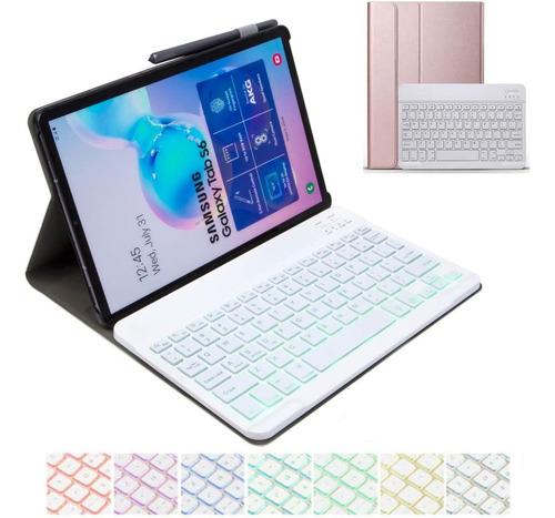 Funda De Cuero Para Teclado Samsung Galaxy Tab S7 2020 T870 