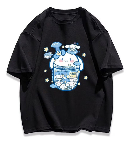 Camiseta De Manga Corta Con Bonito Estampado Cinnamoroll San