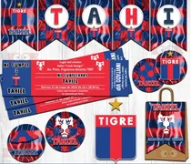Comprar Kit Imprimible Candybar Club Tigre Fútbol Personalizado
