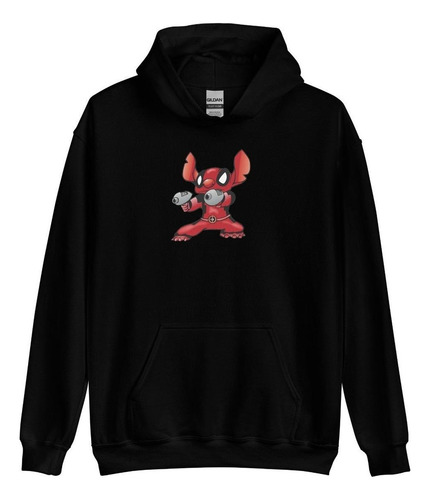 Sudadera Deadpool Stich. Wade Wilson. Lilo. Chimichanga.