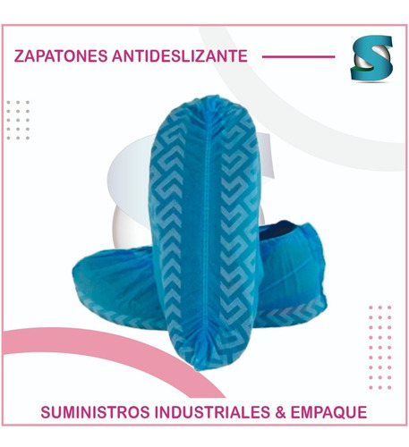 Imagen 1 de 5 de Zapatón Antideslizante Quirúrgico Descartables X100 Unidades