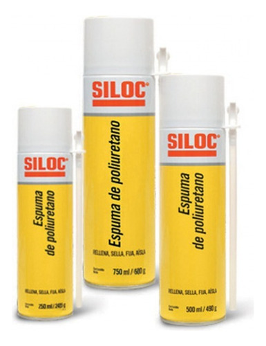 Espuma De Poliuretano De 750 Ml Siloc 