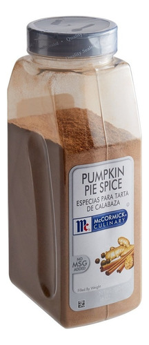 Mccormick Pumpkin Pie Spice Importado Foodservice