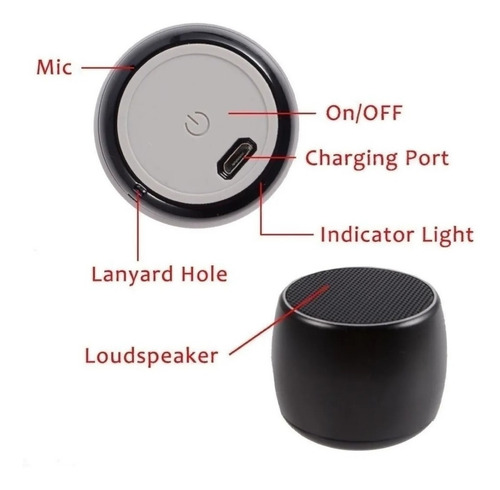 Mini Parlantes Bluetooth Ebs 10 Watts Reales Imantados +enví